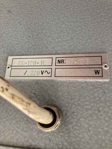 988830-6 Electrode heating cabinet Delair