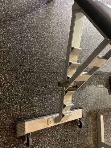 991210-9 Bench press with stand and weights
