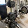 991210-11 Bench press with stand and weights