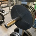 991210-14 Bench press with stand and weights