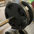 991210-15 Bench press with stand and weights