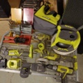 888055-3 Ryobi power tool kit and hand tools