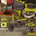 888055-4 Ryobi power tool kit and hand tools