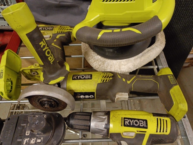 888055-8 Ryobi power tool kit and hand tools