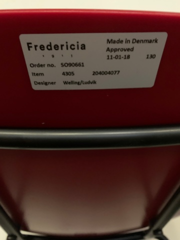 991355-3 Fredericia Bar stool designer Welling/Ludvik