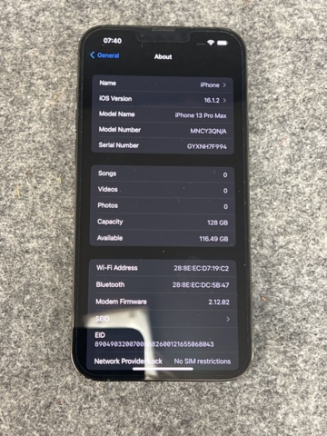 814952-3 iPhone 13 Pro Max 128GB