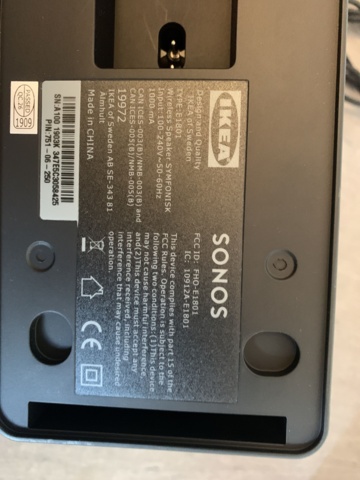 941038-4 Wi-Fi speaker IKEA Sonos, Wi-Fi amplifier, CromeCast Ultra