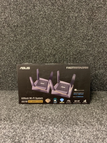 993852-3 Wi-Fi System ASUS RT-AX92U 2-pack AiMesh AX6100 WiFi 6 Router 2-pack