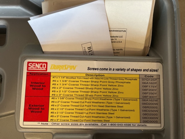 985565-7 Automatic screwdriver Senco Duraspin DS300-AC