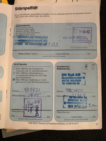 989144-47 Volkswagen LT Chassis Cab 31 2.4 - 1990