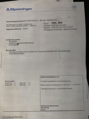 989144-52 Volkswagen LT Chassis Cab 31 2.4 - 1990