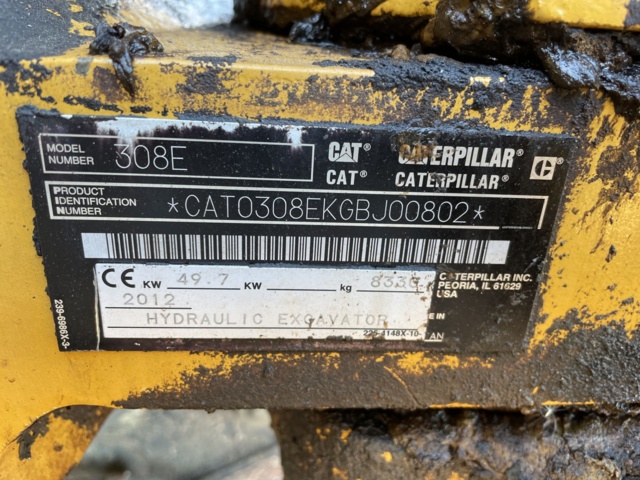 985677-48 Excavator CAT 308E CR -2012