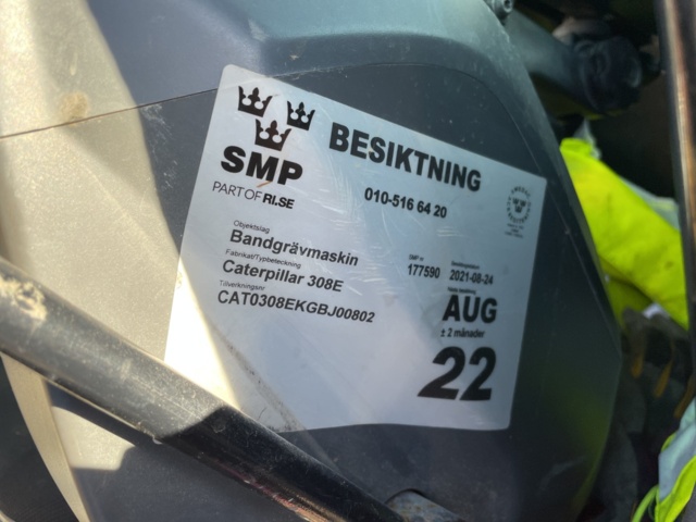 985677-65 Excavator CAT 308E CR -2012