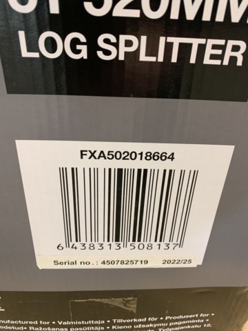 994077-5 Wood splitter Fxa 5T 52Cm