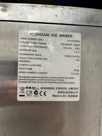 995562-4 Ice machine Hoshizaki IM-240AWNE