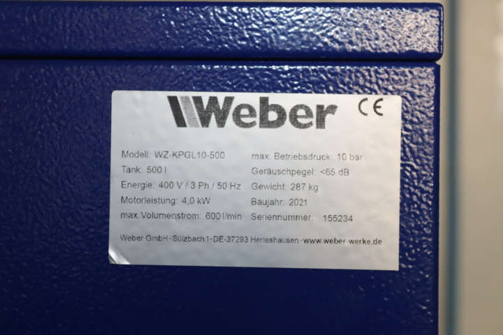 996898-4 Compressor Weber WZ-KPGL10-500 -2021