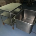 980899-1 Stainless steel trolley and tub