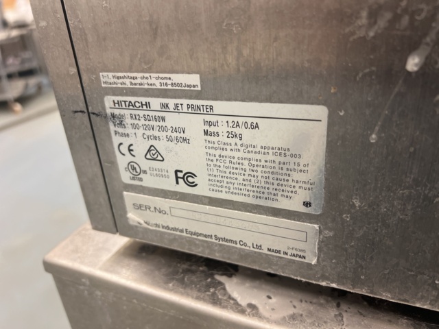 980874-3 Ink jet printer Hitachi Ink Jet Printer RX2-X