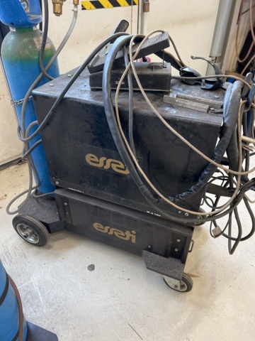 962713-2 TIG welding Esseti 250 and gas welding trolley