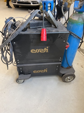 962713-7 TIG welding Esseti 250 and gas welding trolley