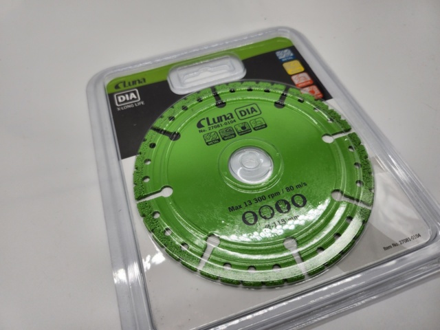 998384-2 10 pcs Luna cutting disc diamond, 115X1X22.23 - Shipping included