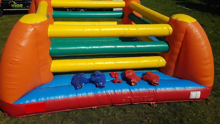 Inflatable bouncy box rink with gloves approx. 5x5 m - PS Auction - We ...