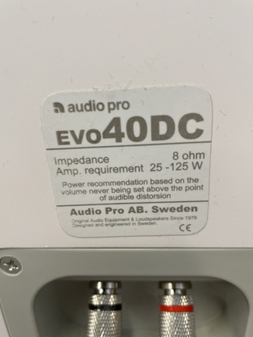 862355-6 Speaker floor. Audio Pro Evo 40 DC