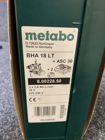 1000485-3 Battery powered hammer drill Metabo BHA 18 LT