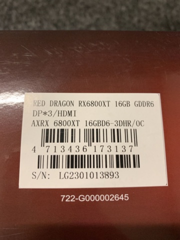 994689-4 Grafikkort Powercolor Radeon RX 6800 XT 16GB Red Dragon