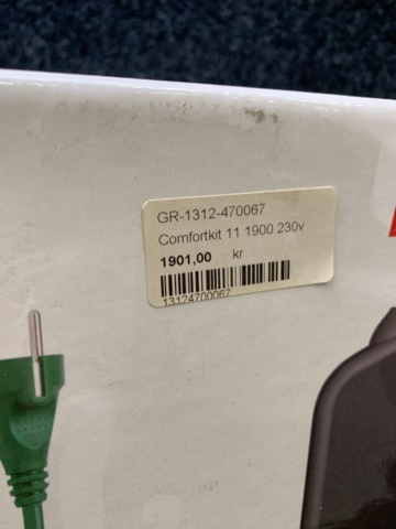 1000505-2 Kupévärmarsats Defa Comfortkit 1900