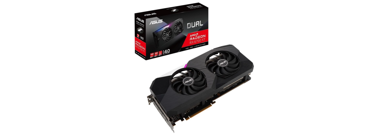 994690-2 Graphics card ASUS Dual Radeon™ RX 6700 XT STD Edition 12GB GDDR6