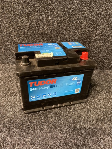 1001397-1 Car battery Tudor EFB TL600 60Ah