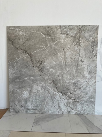 996939-1 Granite ceramic 120×120cm gray marbled - 57 sq.m