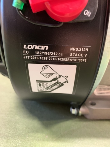 1000559-6 Engine Loncin LC168F-2H 196cc, 4.6hp