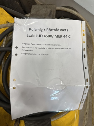 979616-9 Pulsmig / rörtrådsvets ESAB LUD 450W