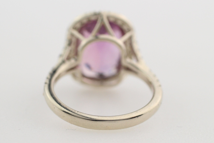 1003949-5 Ring 14K Vitguld med Rosa Fancy Tanzanit