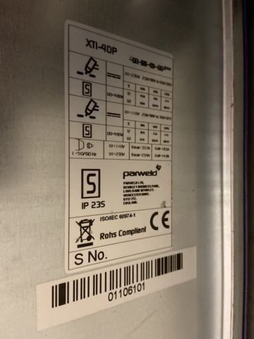 1001130-3 Plasma inverter Parweld XTI-40P