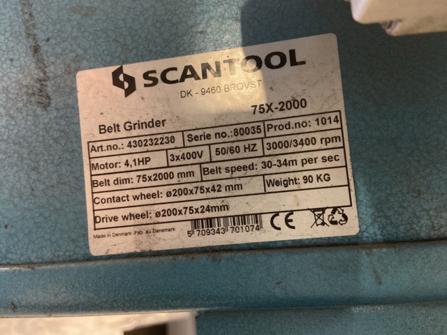 980936-3 Belt sander Scantool 75X-2000