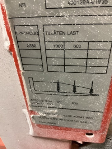 1001517-6 Electric stacker BT-SV 1000
