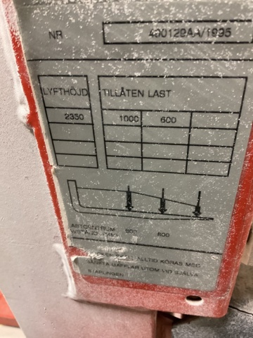 1001517-9 Electric stacker BT-SV 1000