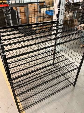 1001520-3 4 metal shelves