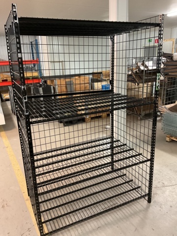 1001520-4 4 metal shelves