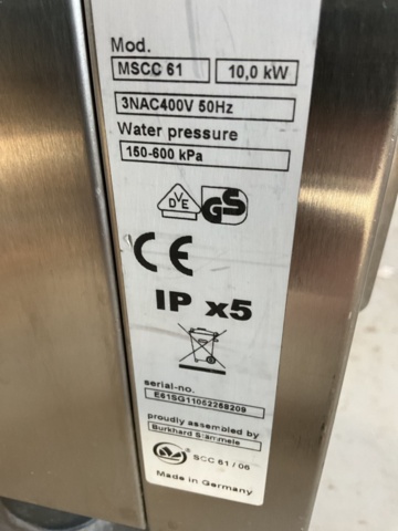 1001589-8 Rational oven Self cookingCenter SCC 61 on stand