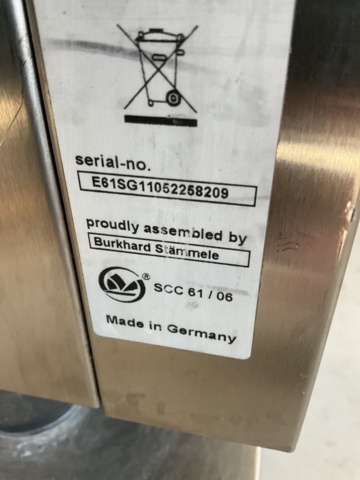 1001589-9 Rational oven Self cookingCenter SCC 61 on stand