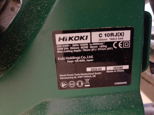 928925-12 Split saw HiKoki C 10RJ