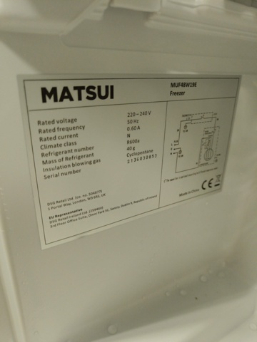928926-10 Freezer Matsui