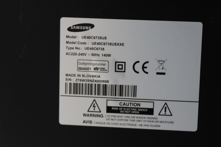 930929-3 TV Samsung 40 inches