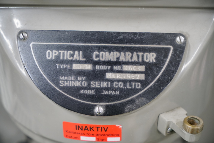 954443-3 Light measuring machine Shinko Seiki SD-14 - 1967