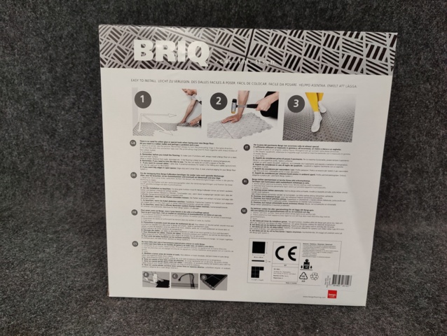 1005721-4 40 sqm Floor Bergo Briq System 2 Shadow Grey