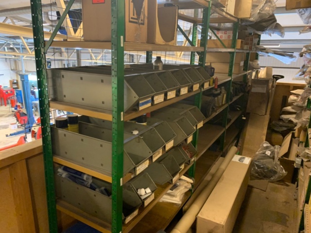 420921-19 Citroen large spare parts stock purchase SEK 1.2 million stock list attached, shelves backs included